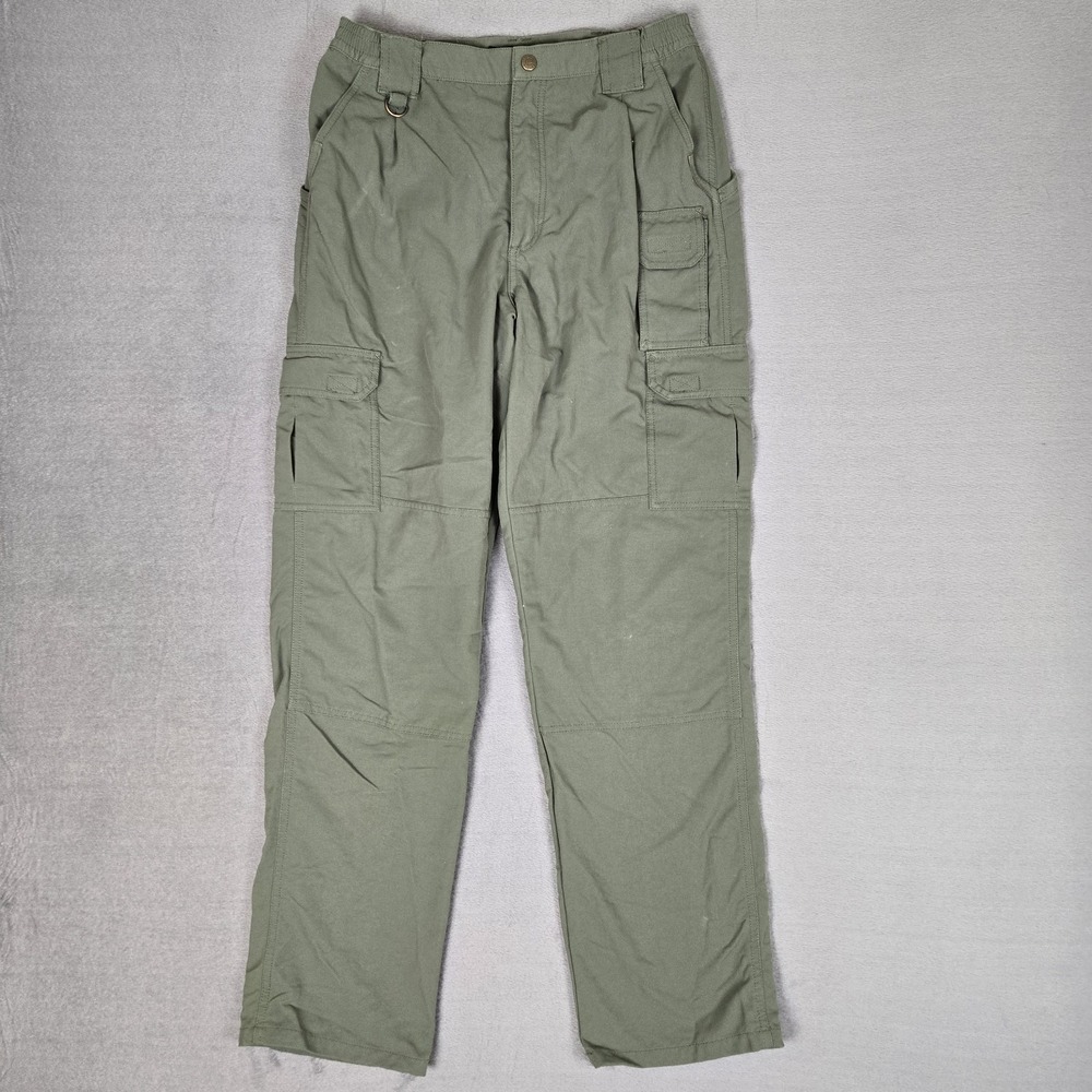 5.11 Tactical Series Pants Mens 32x34 Green Nylon Cargo Utility Pockets 74158